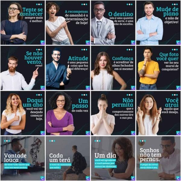 Pack Canva Coach Template Canva 200 Artes + Legendas