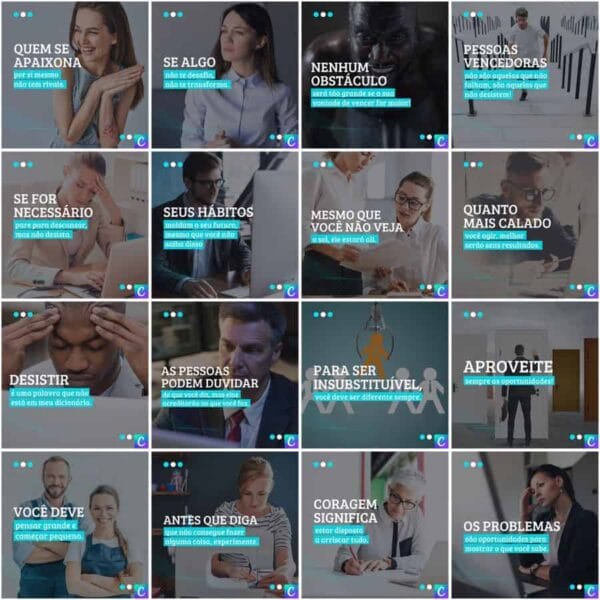Pack Canva Coach Template Canva 200 Artes + Legendas