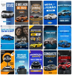 Pack Canva Concessionária Template Canva 25 Artes Storie + Bônus