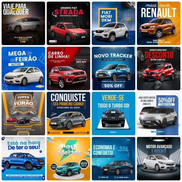 Pack Canva Concessionária Template Canva 30 Artes + Bônus