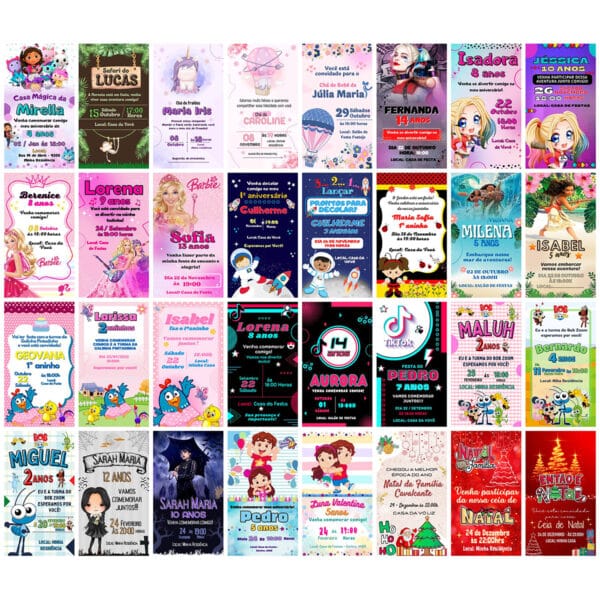 Pack Canva Convites Digitais 415 Templates Editáveis