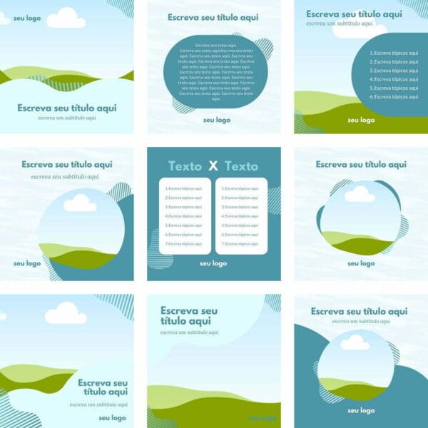 Pack Canva Dentista Odonto Template Canva 10 Artes + Bônus