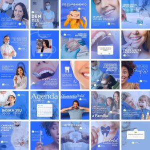 Pack Canva Dentista Odonto Template Canva 25 Artes + Bônus