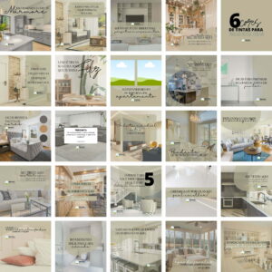 Pack Canva Designer Interior 2.0 Template Canva 25 Artes + Bônus