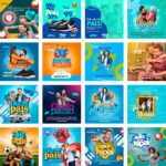 Pack Canva Dia dos Pais Template Canva 32 Artes + Bônus