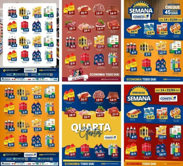 Pack Canva Encartes Supermercado Template Canva 20 Artes