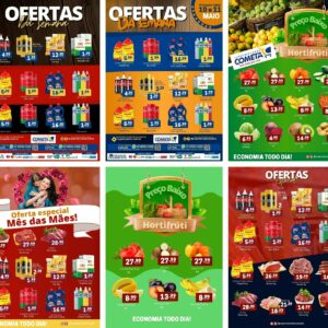 Pack Canva Encartes Supermercado Template Canva 20 Artes