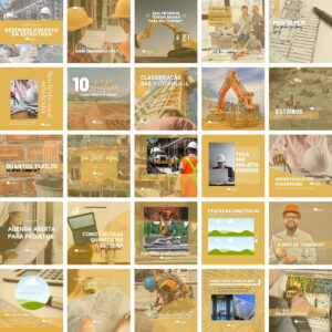 Pack Canva Engenharia Civil Template Canva 25 Artes + Bônus