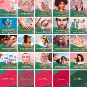 Pack Canva Estética Template Canva 100 Artes + Bônus