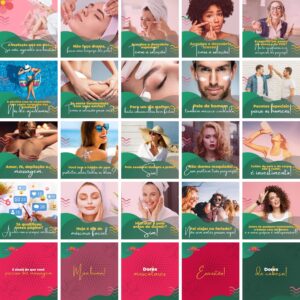 Pack Canva Estética Template Canva 100 Artes + Bônus