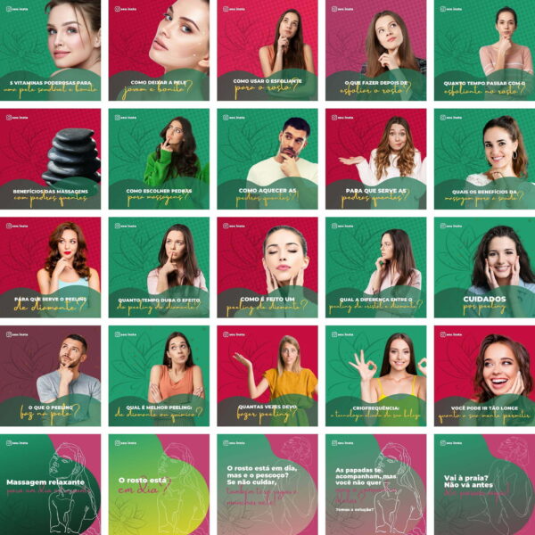 Pack Canva Estética Template Canva 100 Artes + Bônus