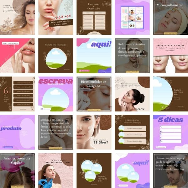 Pack Canva Estética Template Canva 290 Artes + Bônus