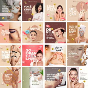 Pack Canva Estética Template Canva 43 Artes + Bônus