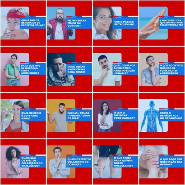 Pack Canva Farmácia Drogaria Template Canva 200 Artes + Legendas