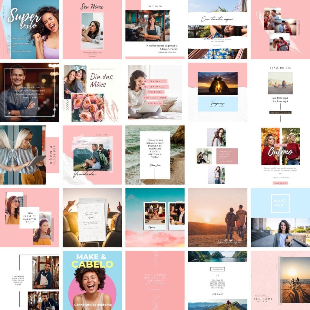 Pack Canva Papelaria Livraria Template Canva 25 Artes + Bônus ...