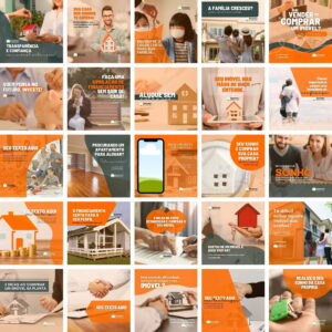 Pack Canva Imobiliária Imoveis Template Canva 25 Artes + Bônus