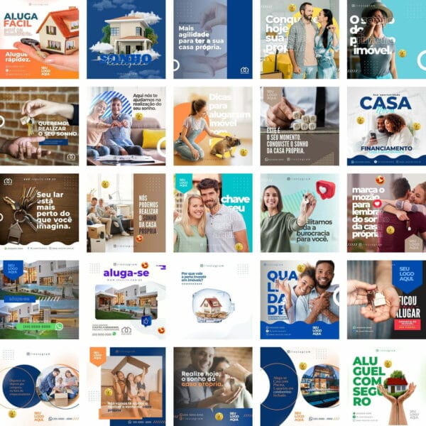 Pack Canva Imobiliaria Imoveis Template Canva 255 Artes + Bônus