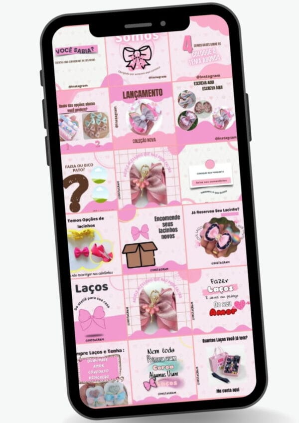Pack Canva Laços Infantil