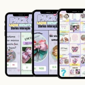 Pack Canva Laços Infantil