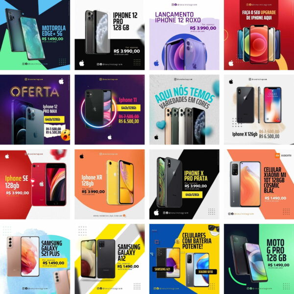 Pack Canva Loja Venda De Celular Templates Editável 40 Artes