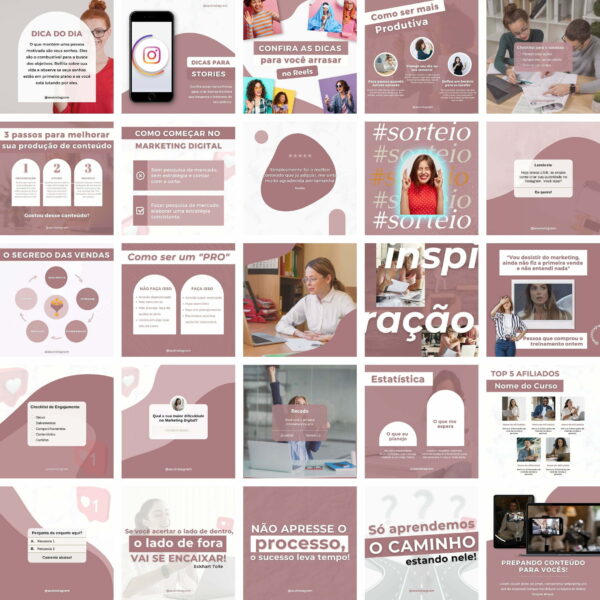 Pack Canva marketing Digital 2.0 Template Canva 25 Artes + Bônus