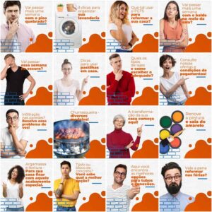 Pack Canva Materiais de Construção Template Canva 200 Artes + Legendas