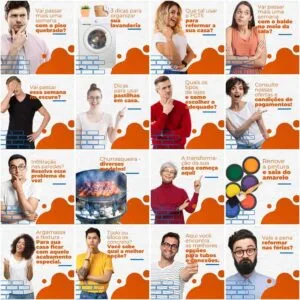 Pack Canva Materiais de Construção Template Canva 200 Artes + Legendas 4 Pack Canva Materiais de Construção Template Canva 200 Artes + Legendas