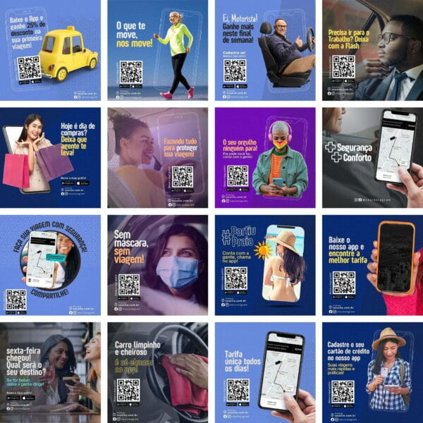 Pack Canva Mobilidade Urbana 2.0 Template Canva 50 Artes + Bônus