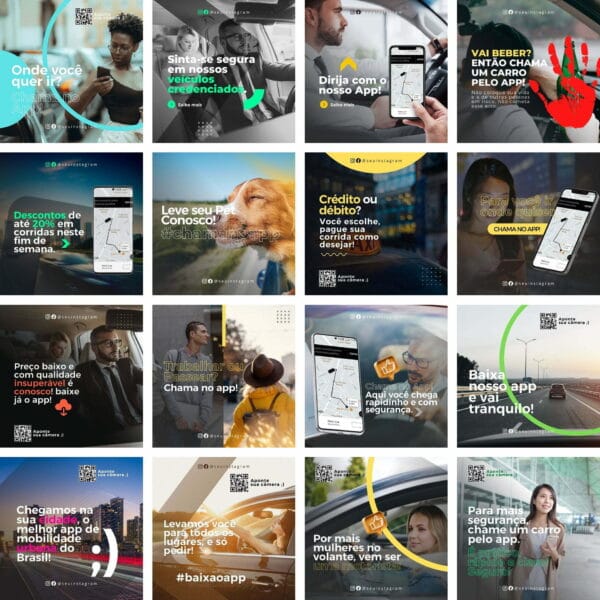 Pack Canva Mobilidade Urbana Template Canva 40 Artes + Bônus