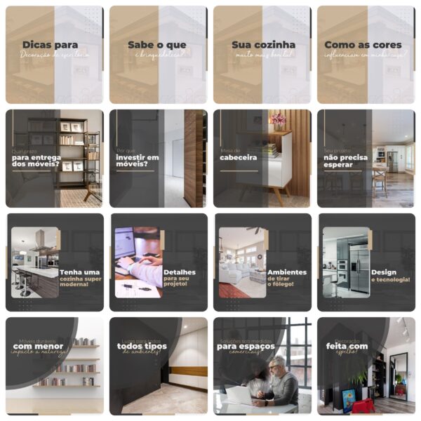 Pack Canva Móveis Planejados Template Canva 200 Artes + Legendas