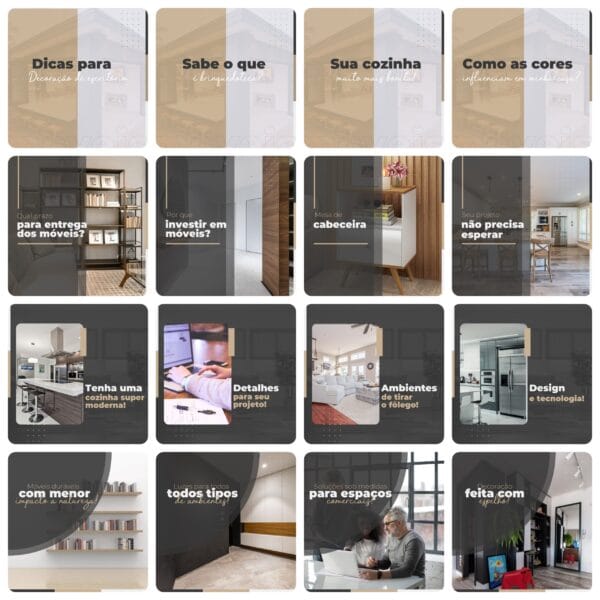 Pack Canva Móveis Planejados Template Canva 200 Artes + Legendas