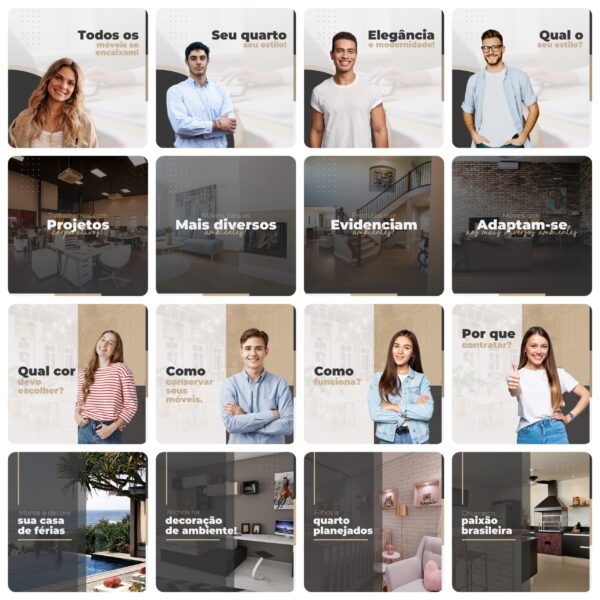 Pack Canva Móveis Planejados Template Canva 200 Artes + Legendas