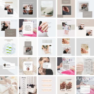 Pack Canva Nail Design 2.0 Template Canva 25 Artes + Bônus