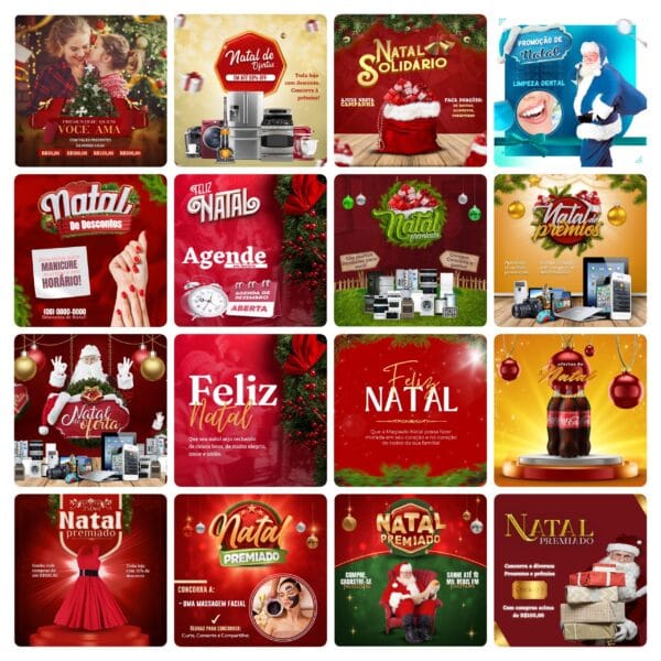 Pack Canva Natal Template Canva 108 Artes + Bônus