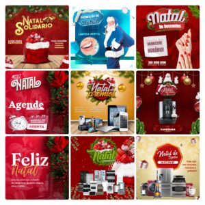 Pack Canva Natal Template Canva 30 Artes + Bônus