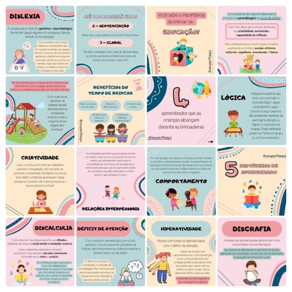 Pack Canva Pedagoga Template Canva 100 Artes + Bônus