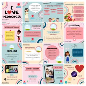 Pack Canva Pedagoga Template Canva 100 Artes + Bônus