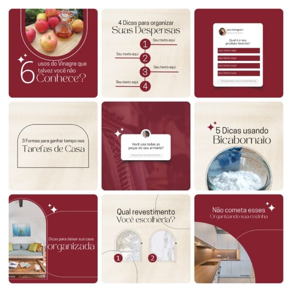 Pack Canva Personal Organizer Template Canva 30 Artes + Bônus