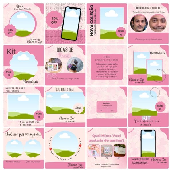 Pack Canva Personalizados Sublimação Template Canva 100 Artes + Bônus