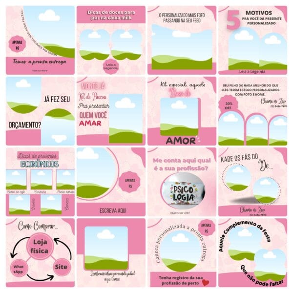 Pack Canva Personalizados Sublimação Template Canva 100 Artes + Bônus