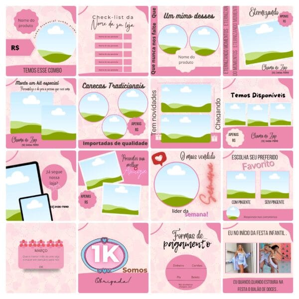 Pack Canva Personalizados Sublimação Template Canva 100 Artes + Bônus