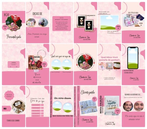 Pack Canva Personalizados Sublimação Template Canva 100 Storie