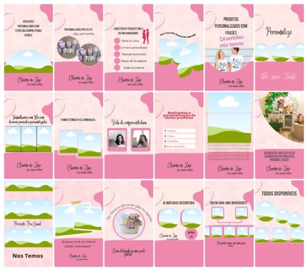 Pack Canva Personalizados Sublimação Template Canva 100 Storie
