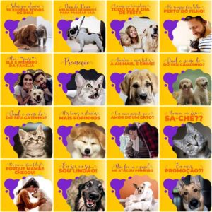 Pack Canva Pet Shop Template Canva 200 Artes + Legendas