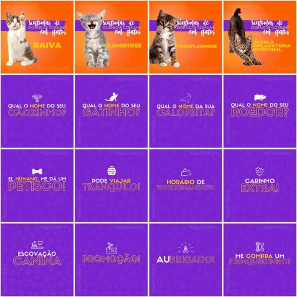 Pack Canva Pet Shop Template Canva 200 Artes + Legendas