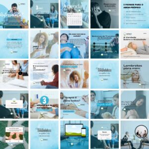 Pack Canva Psicologo Psicoologia Template Canva 25 Artes + Bônus
