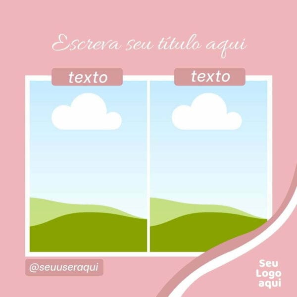 Pack Canva Salão de Beleza Feminino Template Canva 10 Artes + Bônus