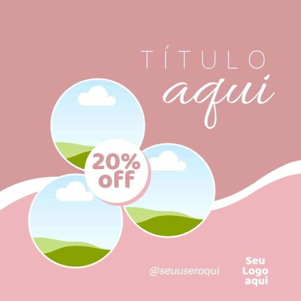 Pack Canva Salão de Beleza Feminino Template Canva 10 Artes + Bônus