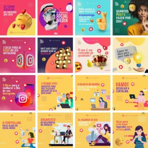 Pack Canva Social Media Marketing Digital Template Canva 40 Artes + Bônus
