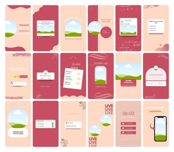 Pack Canva Sublimação Loja de Personalizados Template Canva 120 Artes Storie